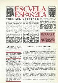 Portada:Escuela española. Año XXXI, núm. 1943, 14 de julio de 1971
