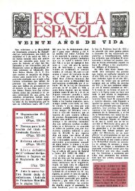 Portada:Escuela española. Año XXXI, núm. 1944, 21 de julio de 1971