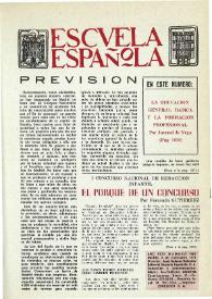 Portada:Escuela española. Año XXXI, núm. 1967, 5 de noviembre de 1971