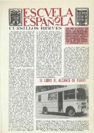 Portada:Escuela española. Año XXXI, núm. 1974, 1 de diciembre de 1971