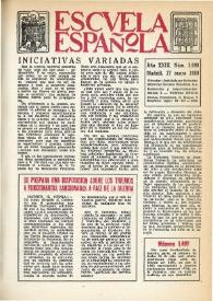 Escuela española. Año XXIX, núm. 1698, 17 de enero de 1969