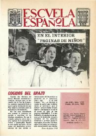 Escuela española. Año XXIX, núm. 1700, 29 de enero de 1969