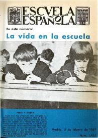 Portada:Escuela española. Año XXIX, núm. 1702, 5 de febrero de 1969