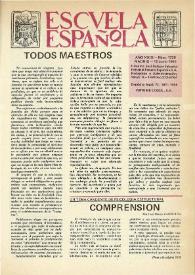 Portada:Escuela española. Año XXIX, núm. 1739, 12 de junio de 1969