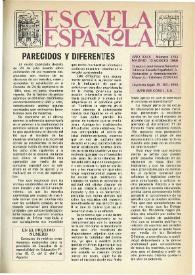 Portada:Escuela española. Año XXIX, núm. 1753, 12 de agosto de 1969