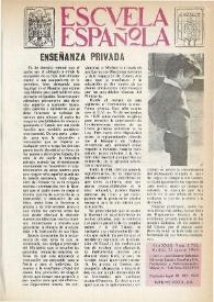 Portada:Escuela española. Año XXIX, núm. 1756, 22 de agosto de 1969