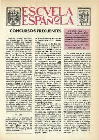 Portada:Escuela española. Año XXIX, núm. 1761, 16 de septiembre de 1969