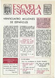 Portada:Escuela española. Año XXIX, núm. 1783, 11 de diciembre de 1969