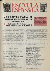 Portada:Escuela española. Año XXXII, núm. 1981-82, 4 de enero de 1972