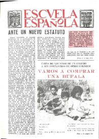 Portada:Escuela española. Año XXXII, núm. 1984, 13 de enero de 1972
