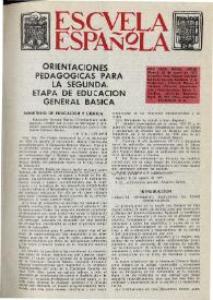 Portada:Escuela española. Año XXXII, núm. 1987-88, 25 de enero de 1972