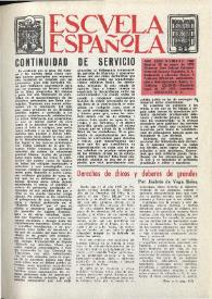 Escuela española. Año XXXII, núm. 1989, 28 de enero de 1972
