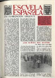 Portada:Escuela española. Año XXXII, núm. 1992, 10 de febrero de 1972