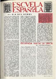 Portada:Escuela española. Año XXXII, núm. 1999, 10 de marzo de 1972