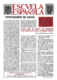 Escuela española. Año XXXIII, núm. 2074, 12 de enero de 1973