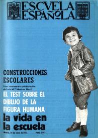 Escuela española. Año XXXIII, núm. 2077, 24 de enero de 1973