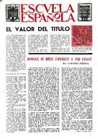 Escuela española. Año XXXIII, núm. 2082, 9 de febrero de 1973