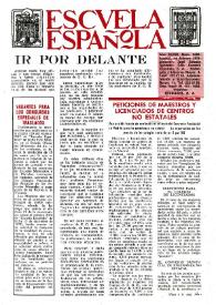 Portada:Escuela española. Año XXXIII, núm. 2083, 14 de febrero de 1973