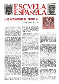 Portada:Escuela española. Año XXXIII, núm. 2094, 30 de marzo de 1973