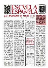 Portada:Escuela española. Año XXXIII, núm. 2097-98, 12 de abril de 1973
