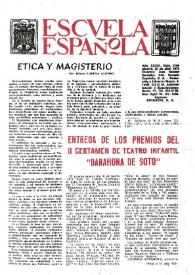 Portada:Escuela española. Año XXXIII, núm. 2100, 25 de abril de 1973