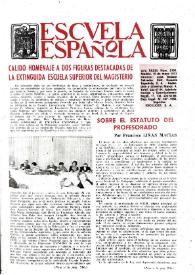 Portada:Escuela española. Año XXXIII, núm. 2105, 10 de mayo de 1973