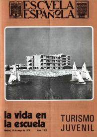 Portada:Escuela española. Año XXXIII, núm. 2106, 18 de mayo de 1973