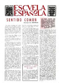 Portada:Escuela española. Año XXXIII, núm. 2110, 30 de mayo de 1973