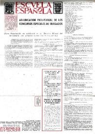 Portada:Escuela española. Año XXXIII, núm. 2112, 8 de junio de 1973