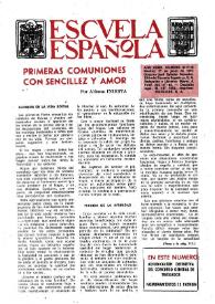 Portada:Escuela española. Año XXXIII, núm. 2117-18, 27 de junio de 1973