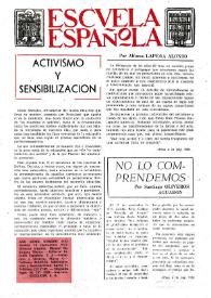 Portada:Escuela española. Año XXXIII, núm. 2133, 19 de septiembre de 1973