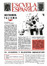 Portada:Escuela española. Año XXXIII, núm. 2137, 3 de octubre de 1973