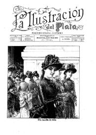Portada:La Ilustración del Plata : Periódico semanal ilustrado. Año I, número 4, Abril 28 de 1887