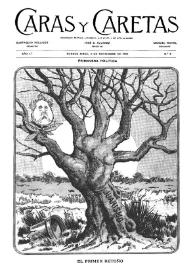 Portada:Caras y caretas : semanario festivo, literario, artístico y de actualidades. Año 1.º, núm. 5, 5 de noviembre de 1898