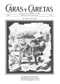 Portada:Caras y caretas : semanario festivo, literario, artístico y de actualidades. Año II, núm. 56, 28 de octubre de 1899