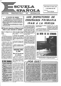 Escuela española. Año XXXIX, núm. 2460, 10 de enero de 1979