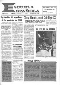 Escuela española. Año XXXIX, núm. 2464, 8 de febrero de 1979