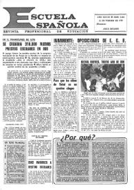 Escuela española. Año XXXIX, núm. 2466, 22 de febrero de 1979
