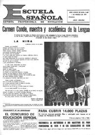 Escuela española. Año XXXIX, núm. 2467, 1 de marzo de 1979