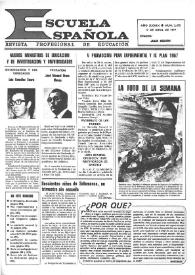 Portada:Escuela española. Año XXXIX, núm. 2473, 17 de abril de 1979