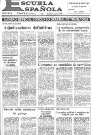 Portada:Escuela española. Año XXXIX, núm. 2487, 26 de julio de 1979