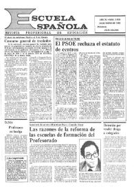 Escuela española. Año XL, núm. 2509, 24 de enero de 1980