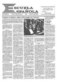 Escuela española. Año XL, núm. 2514, 28 de febrero de 1980