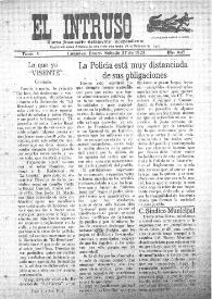 Portada:El intruso. Diario Joco-serio netamente independiente. Tomo V, núm. 437, sábado 27 de enero de 1923