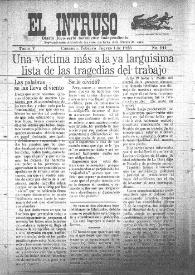 Portada:El intruso. Diario Joco-serio netamente independiente. Tomo V, núm. 441, jueves 1 de febrero de 1923