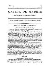 Gazeta de Madrid. 1808. Núm. 19, 4 de marzo de 1808 | Biblioteca Virtual Miguel de Cervantes