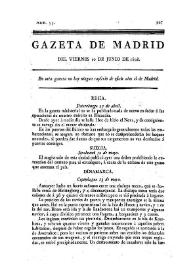 Portada:Gazeta de Madrid. 1808. Núm. 55, 10 de junio de 1808