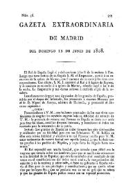Portada:Gazeta de Madrid. 1808. Núm. 56, 12 de junio de 1808