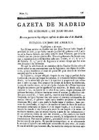 Portada:Gazeta de Madrid. 1808. Núm. 85, 13 de julio de 1808