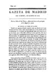 Portada:Gazeta de Madrid. 1808. Núm. 108, 5 de agosto de 1808